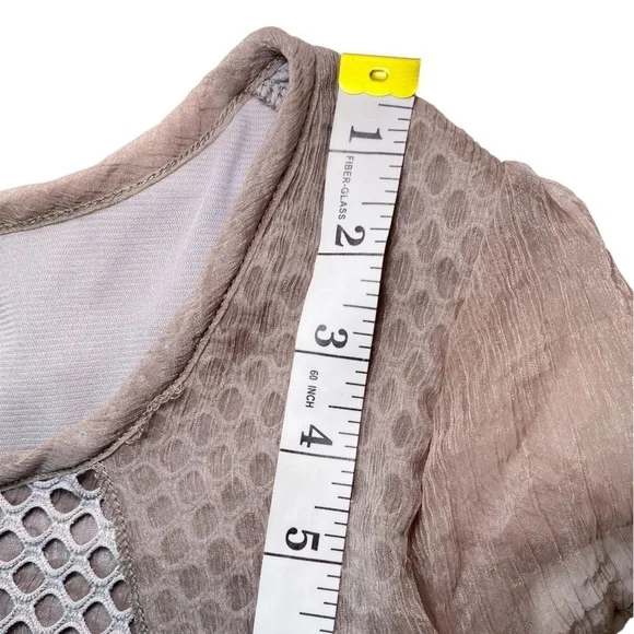 Simply Couture Brown and Green Layered Mini Dress - Picture 11 of 12